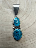 Eugene Gruber Turquoise & Sterling Silver Pendant