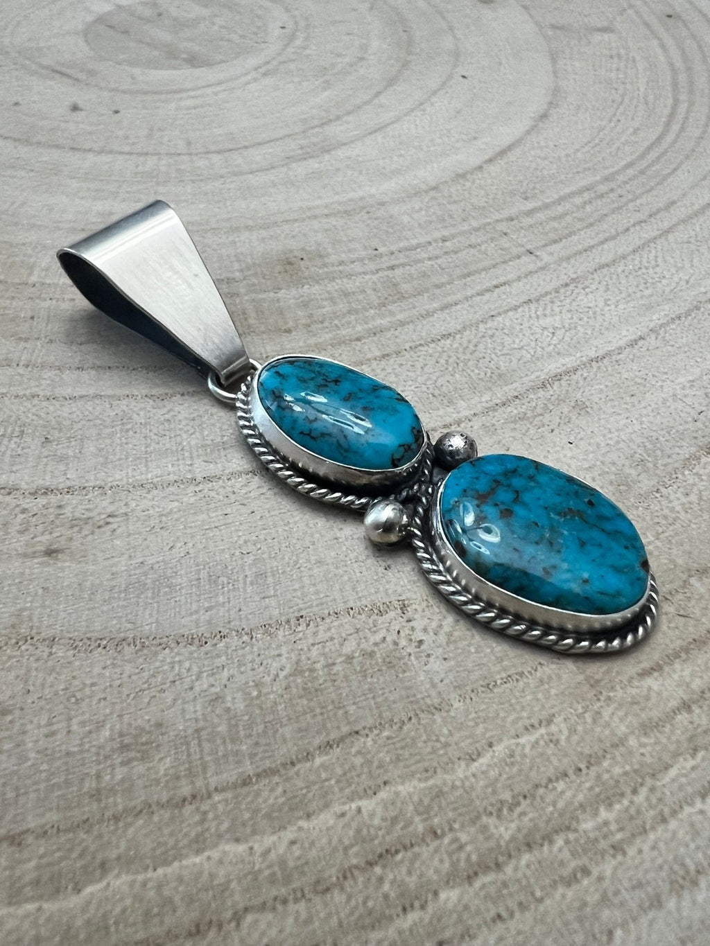 Eugene Gruber Turquoise & Sterling Silver Pendant