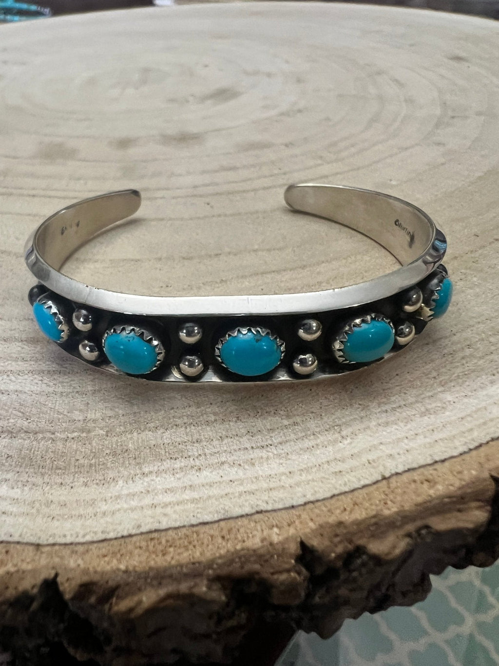 Paul Largo Turquoise & Sterling Silver Bracelet