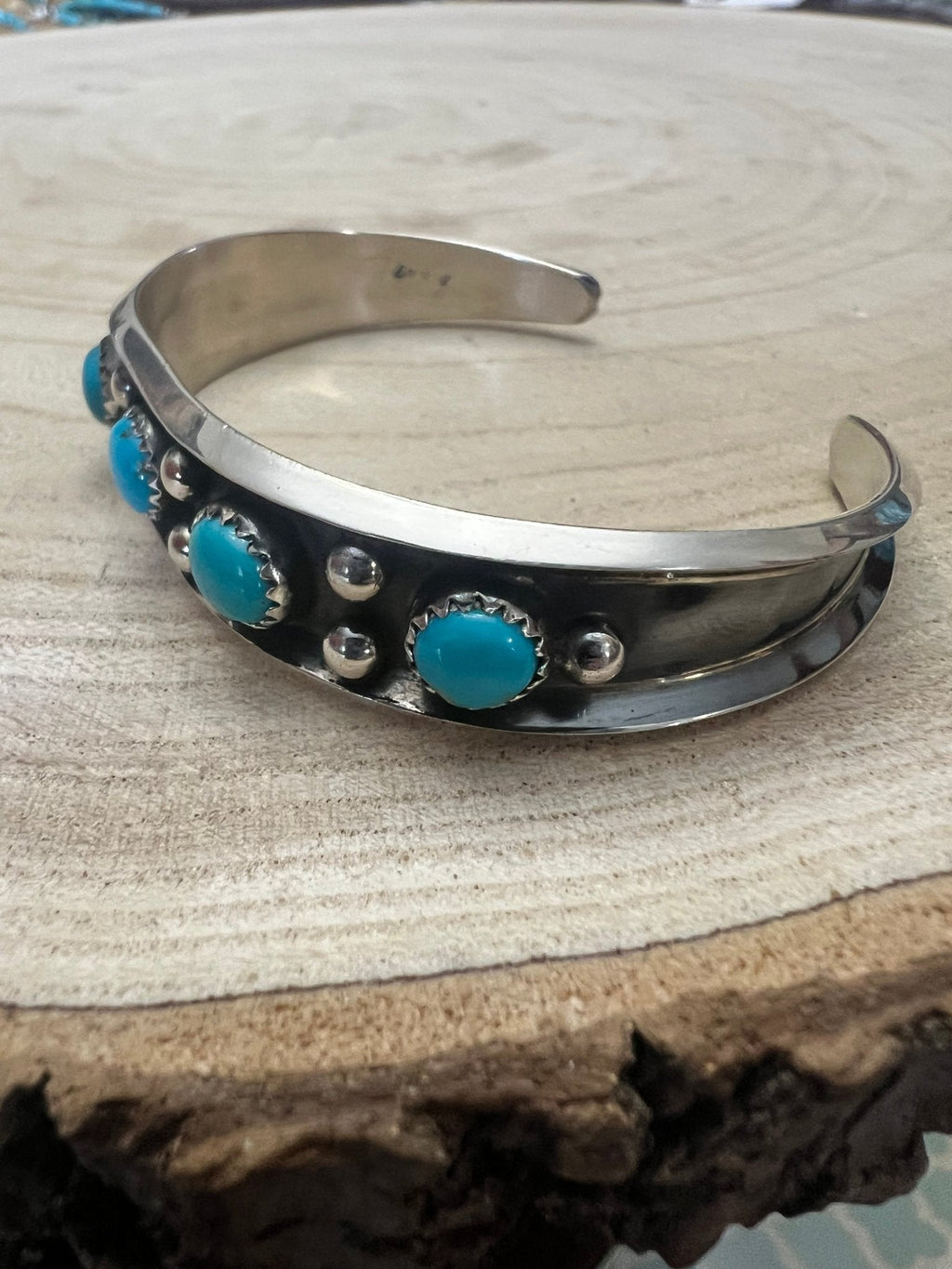 Paul Largo Turquoise & Sterling Silver Bracelet