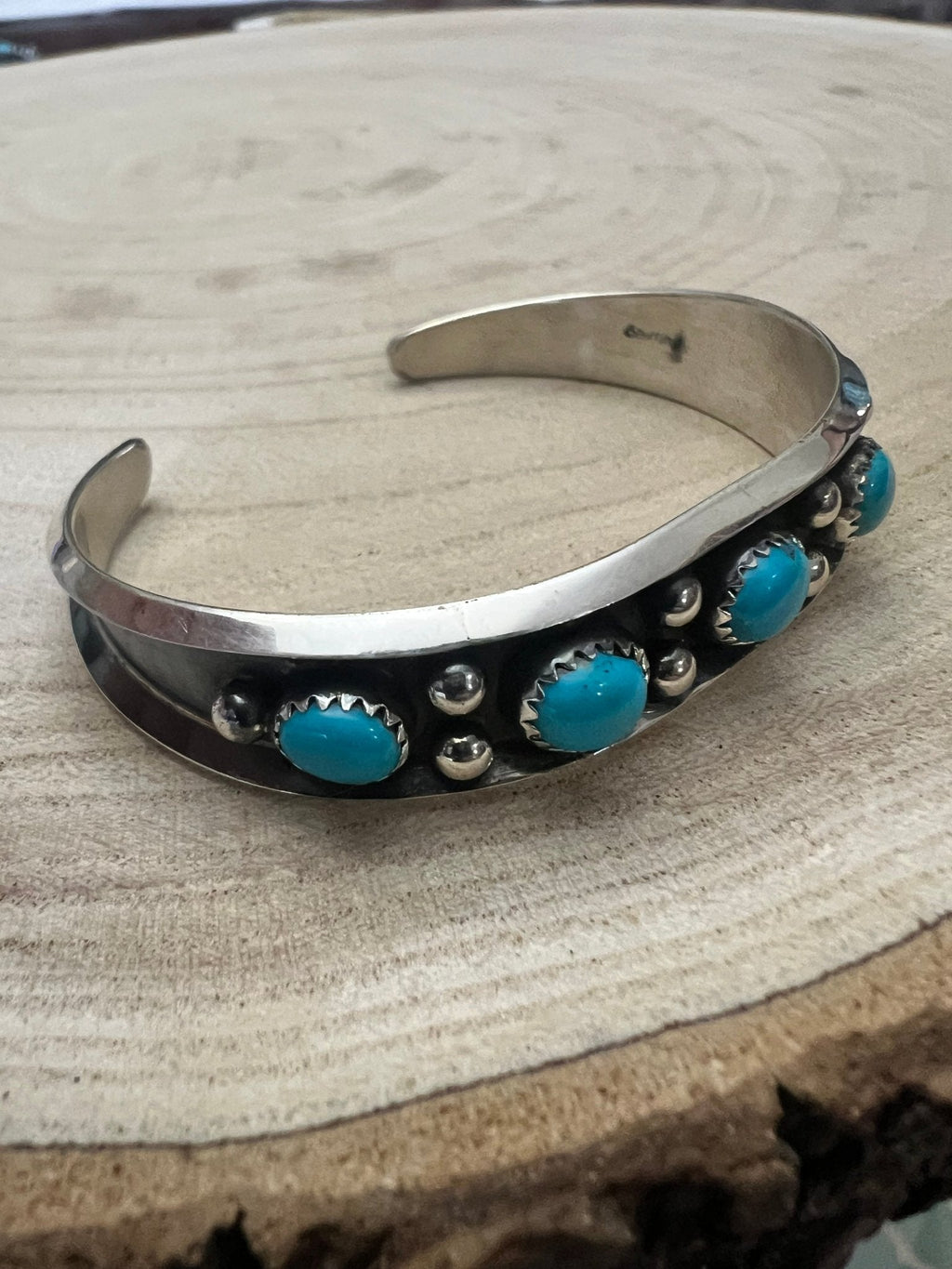 Paul Largo Turquoise & Sterling Silver Bracelet