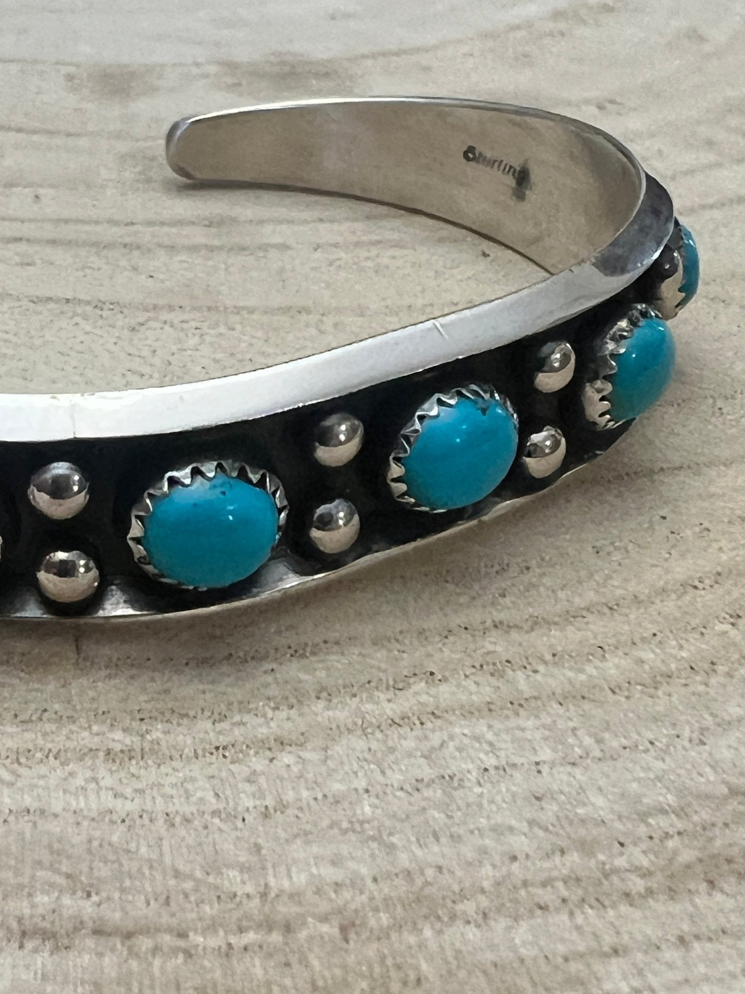 Paul Largo Turquoise & Sterling Silver Bracelet