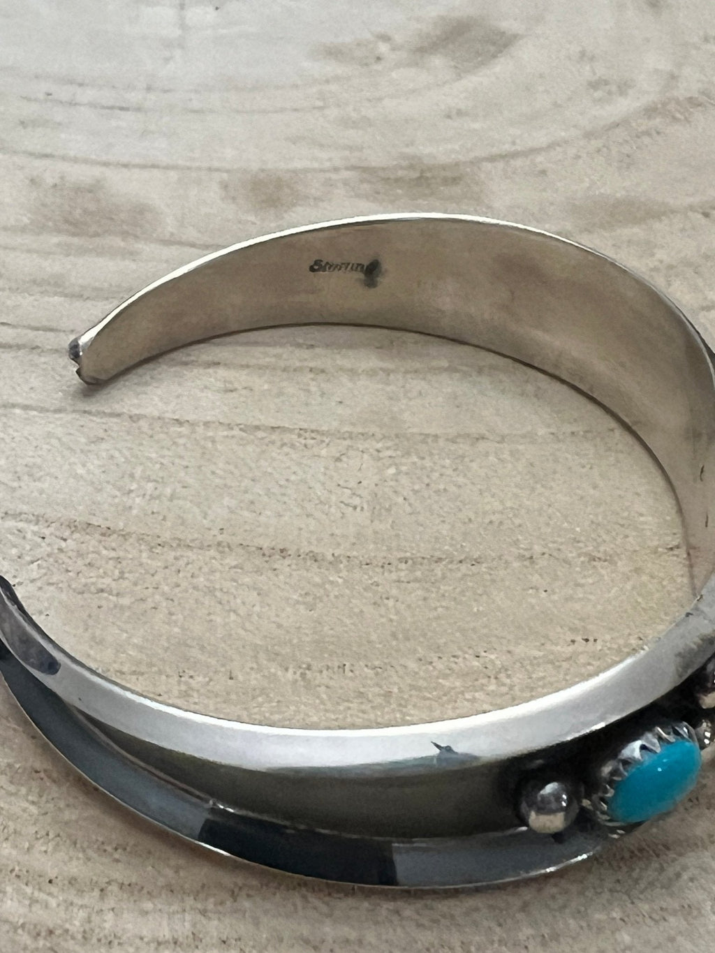 Paul Largo Turquoise & Sterling Silver Bracelet