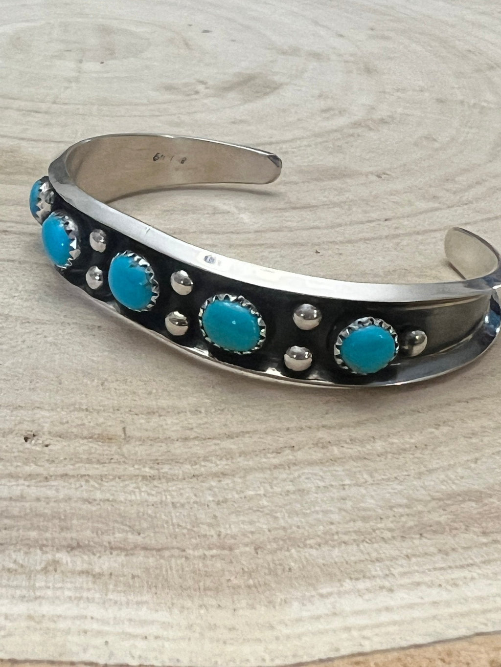 Paul Largo Turquoise & Sterling Silver Bracelet